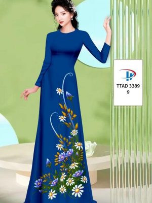 Vải Áo Dài Hoa Cúc AD TTAD3389 35